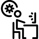 gear,people,screen,adjustment,worker,thinking,stick man